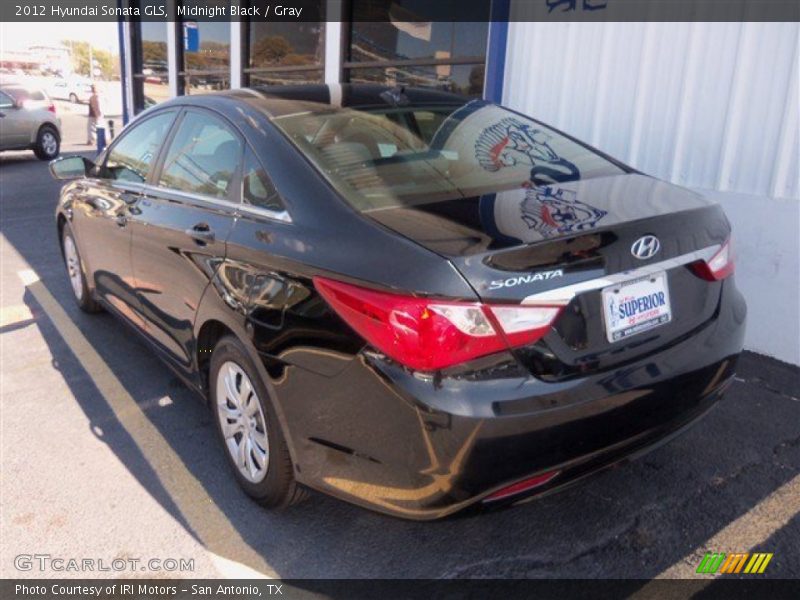 Midnight Black / Gray 2012 Hyundai Sonata GLS