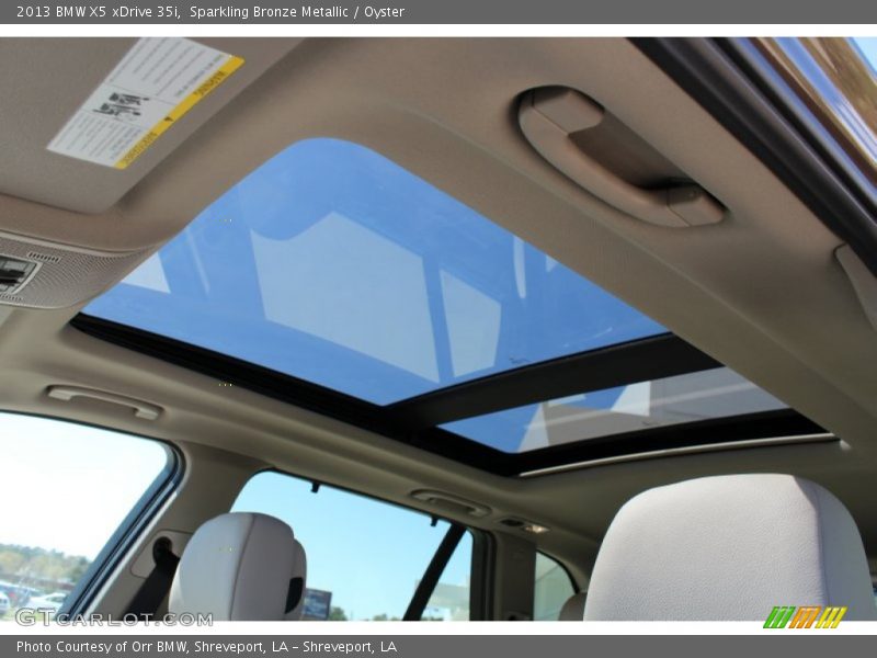Sunroof of 2013 X5 xDrive 35i