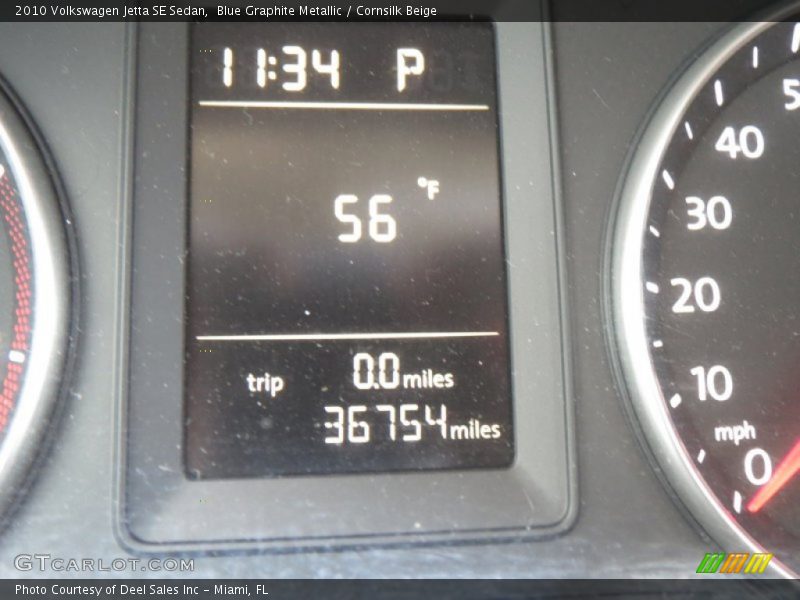 Blue Graphite Metallic / Cornsilk Beige 2010 Volkswagen Jetta SE Sedan