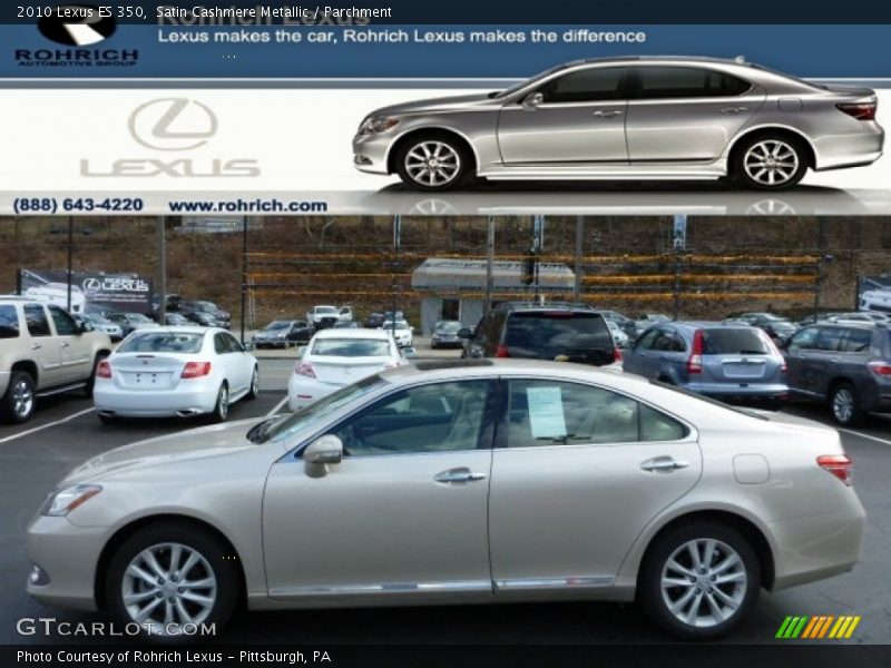 Satin Cashmere Metallic / Parchment 2010 Lexus ES 350