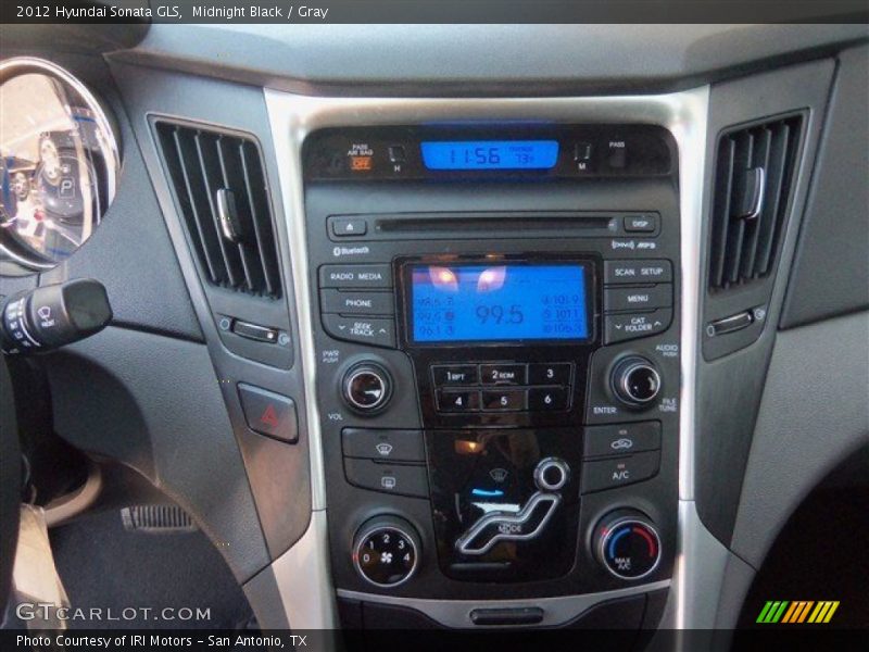 Midnight Black / Gray 2012 Hyundai Sonata GLS