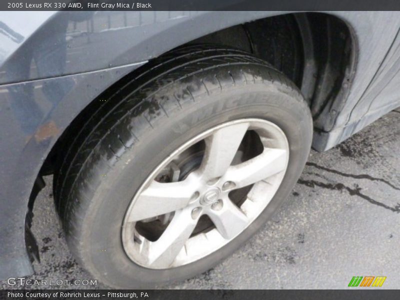 Flint Gray Mica / Black 2005 Lexus RX 330 AWD
