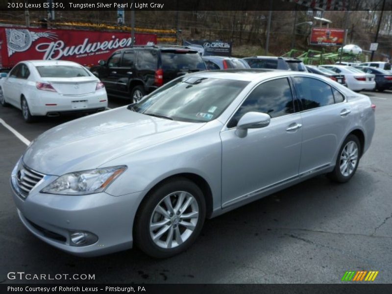 Tungsten Silver Pearl / Light Gray 2010 Lexus ES 350