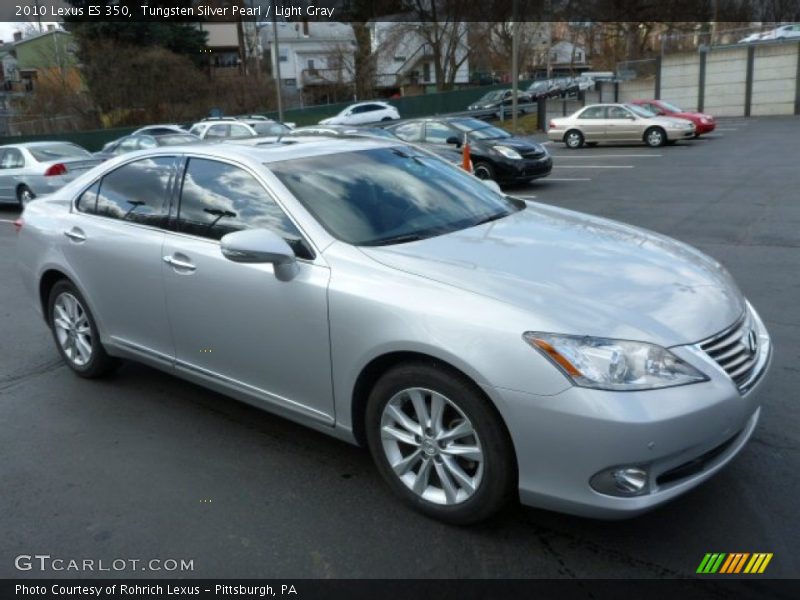 Tungsten Silver Pearl / Light Gray 2010 Lexus ES 350