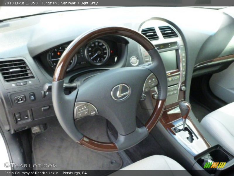 Tungsten Silver Pearl / Light Gray 2010 Lexus ES 350