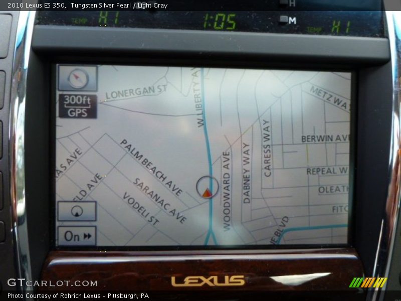 Tungsten Silver Pearl / Light Gray 2010 Lexus ES 350