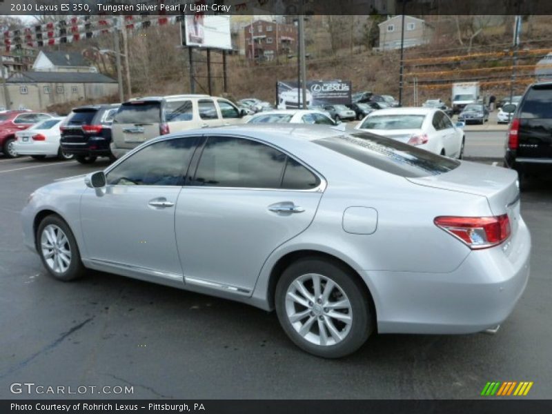 Tungsten Silver Pearl / Light Gray 2010 Lexus ES 350