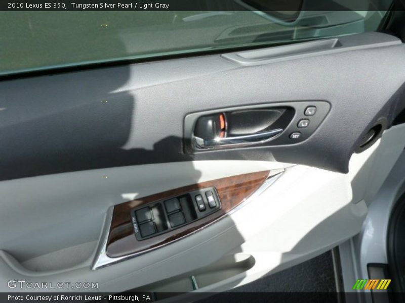 Tungsten Silver Pearl / Light Gray 2010 Lexus ES 350