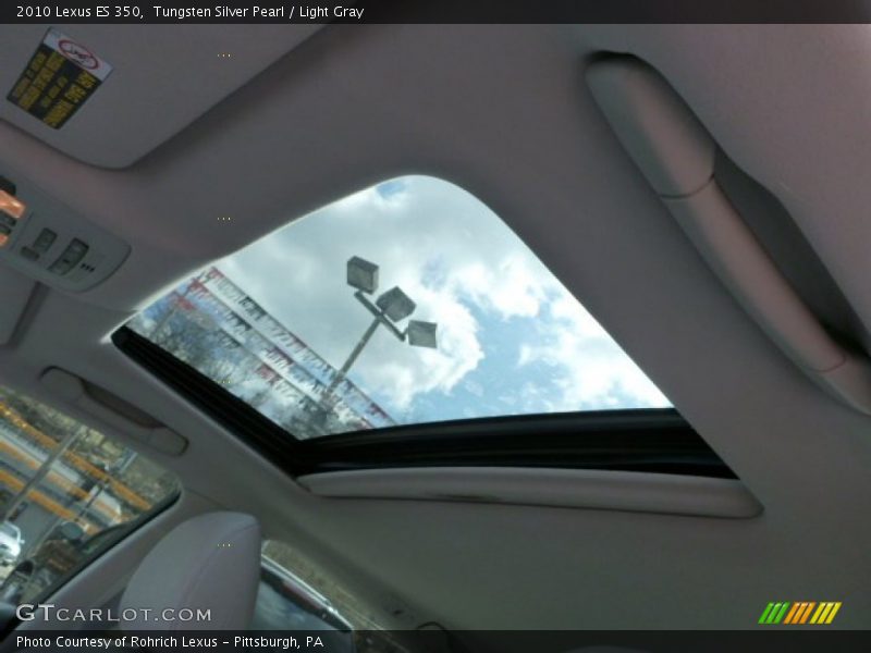 Tungsten Silver Pearl / Light Gray 2010 Lexus ES 350