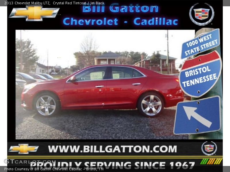 Crystal Red Tintcoat / Jet Black 2013 Chevrolet Malibu LTZ