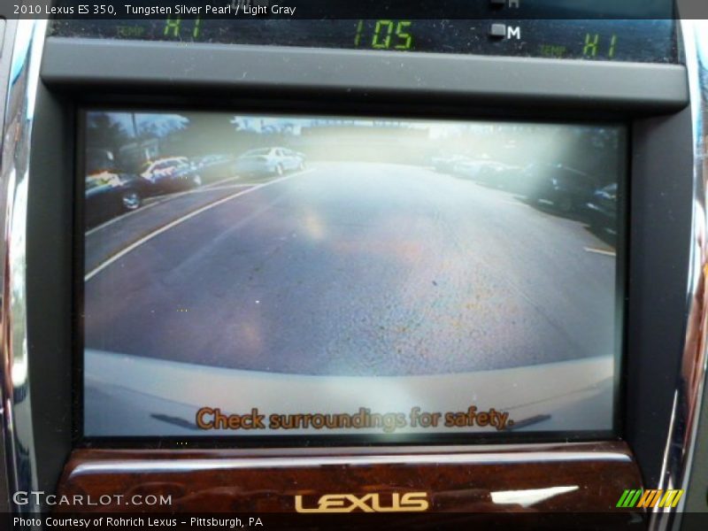 Tungsten Silver Pearl / Light Gray 2010 Lexus ES 350