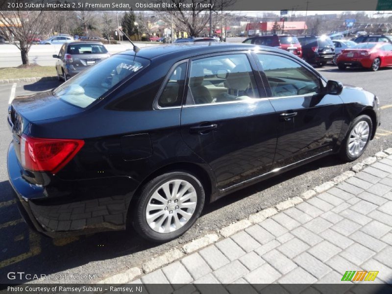 Obsidian Black Pearl / Ivory 2010 Subaru Impreza 2.5i Premium Sedan