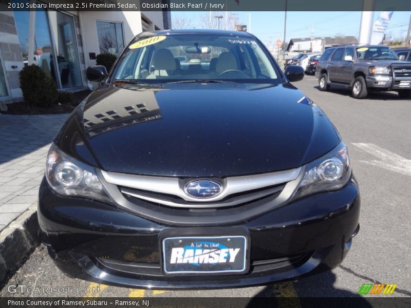 Obsidian Black Pearl / Ivory 2010 Subaru Impreza 2.5i Premium Sedan
