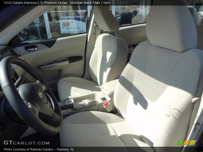 Obsidian Black Pearl / Ivory 2010 Subaru Impreza 2.5i Premium Sedan