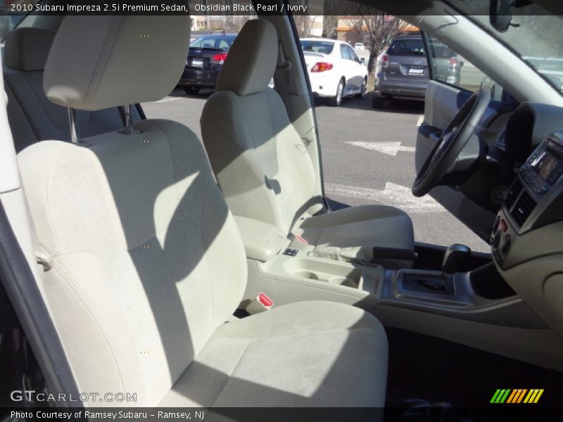 Obsidian Black Pearl / Ivory 2010 Subaru Impreza 2.5i Premium Sedan