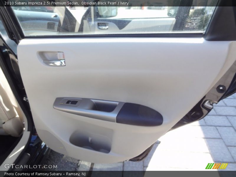 Obsidian Black Pearl / Ivory 2010 Subaru Impreza 2.5i Premium Sedan