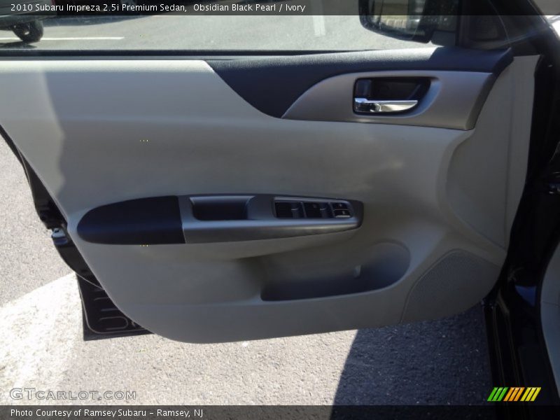 Obsidian Black Pearl / Ivory 2010 Subaru Impreza 2.5i Premium Sedan