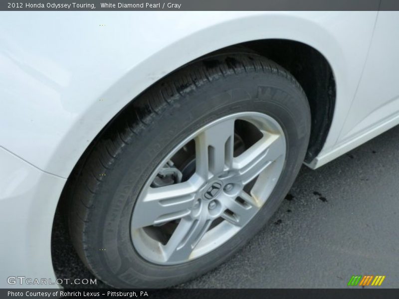 White Diamond Pearl / Gray 2012 Honda Odyssey Touring