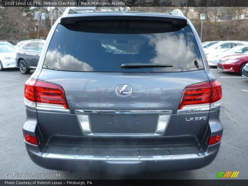 Nebula Gray Pearl / Black/Mahogany Accents 2013 Lexus LX 570