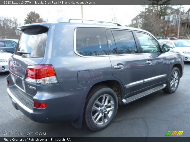 Nebula Gray Pearl / Black/Mahogany Accents 2013 Lexus LX 570