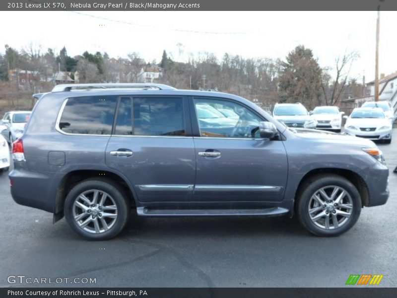 Nebula Gray Pearl / Black/Mahogany Accents 2013 Lexus LX 570
