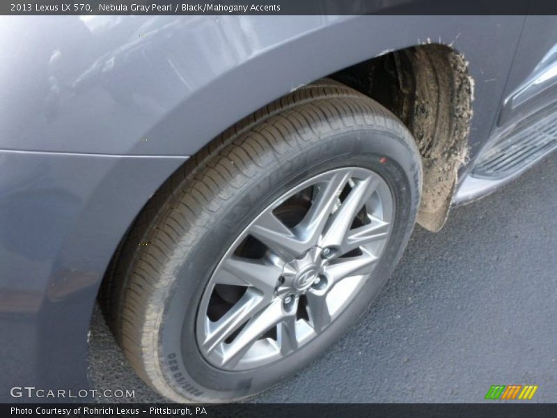 Nebula Gray Pearl / Black/Mahogany Accents 2013 Lexus LX 570