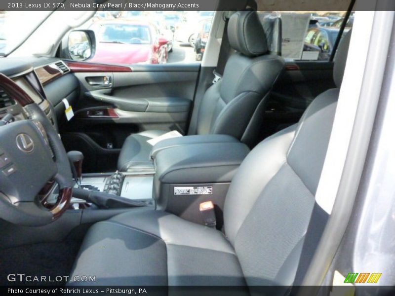 Nebula Gray Pearl / Black/Mahogany Accents 2013 Lexus LX 570
