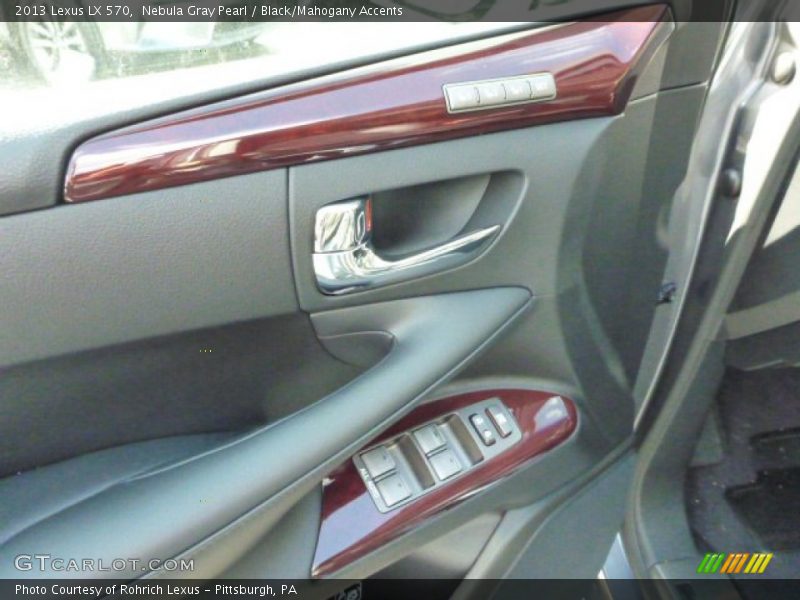Nebula Gray Pearl / Black/Mahogany Accents 2013 Lexus LX 570