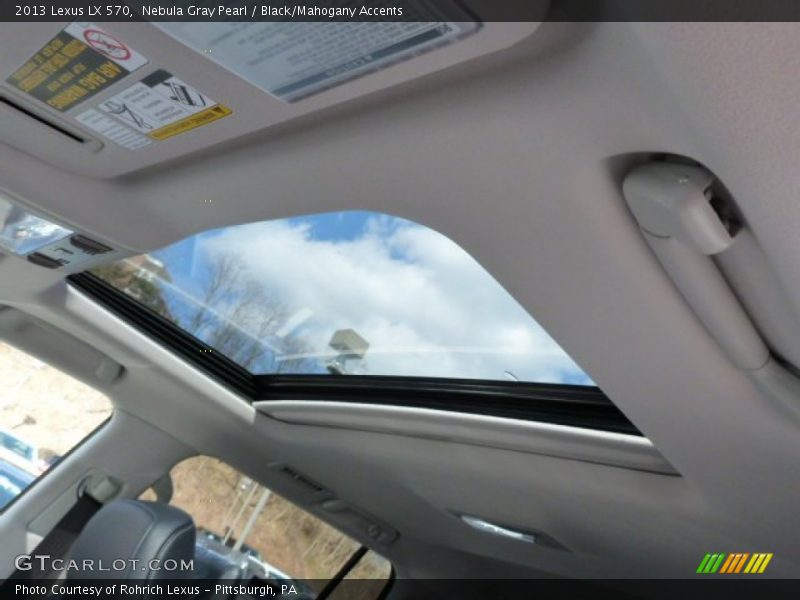 Nebula Gray Pearl / Black/Mahogany Accents 2013 Lexus LX 570