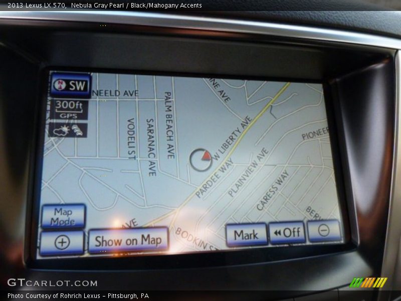Nebula Gray Pearl / Black/Mahogany Accents 2013 Lexus LX 570