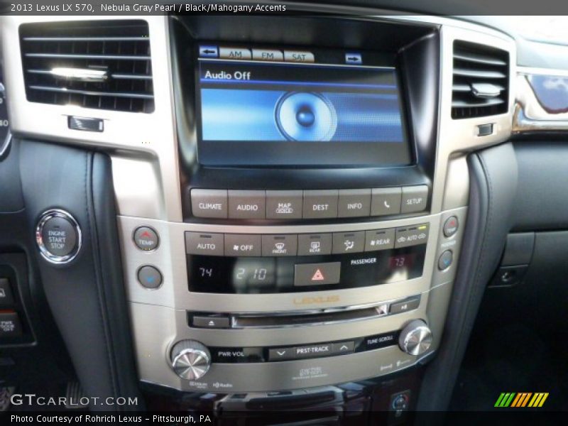 Nebula Gray Pearl / Black/Mahogany Accents 2013 Lexus LX 570