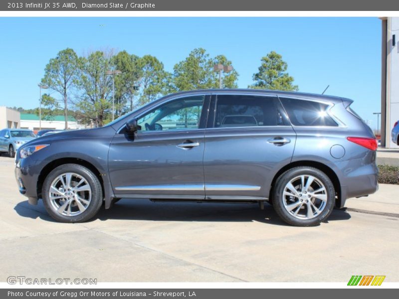 Diamond Slate / Graphite 2013 Infiniti JX 35 AWD