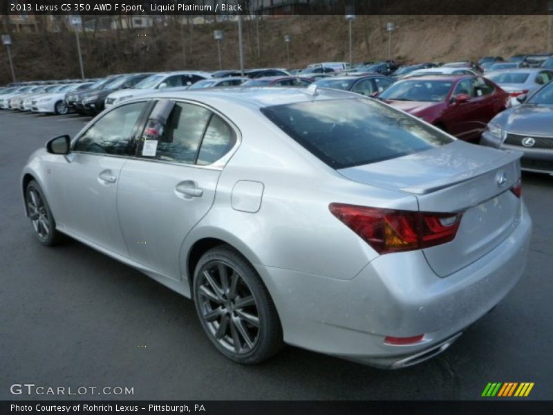 Liquid Platinum / Black 2013 Lexus GS 350 AWD F Sport