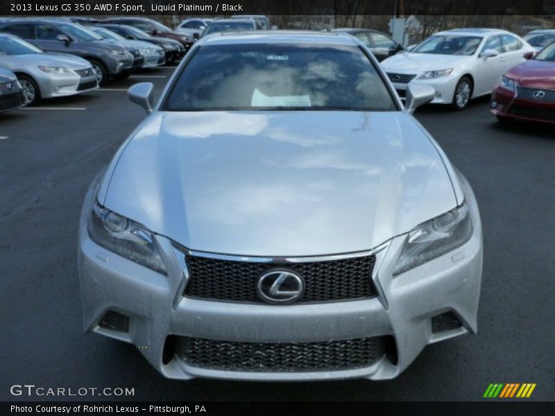 Liquid Platinum / Black 2013 Lexus GS 350 AWD F Sport