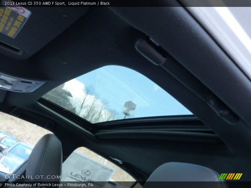 Liquid Platinum / Black 2013 Lexus GS 350 AWD F Sport