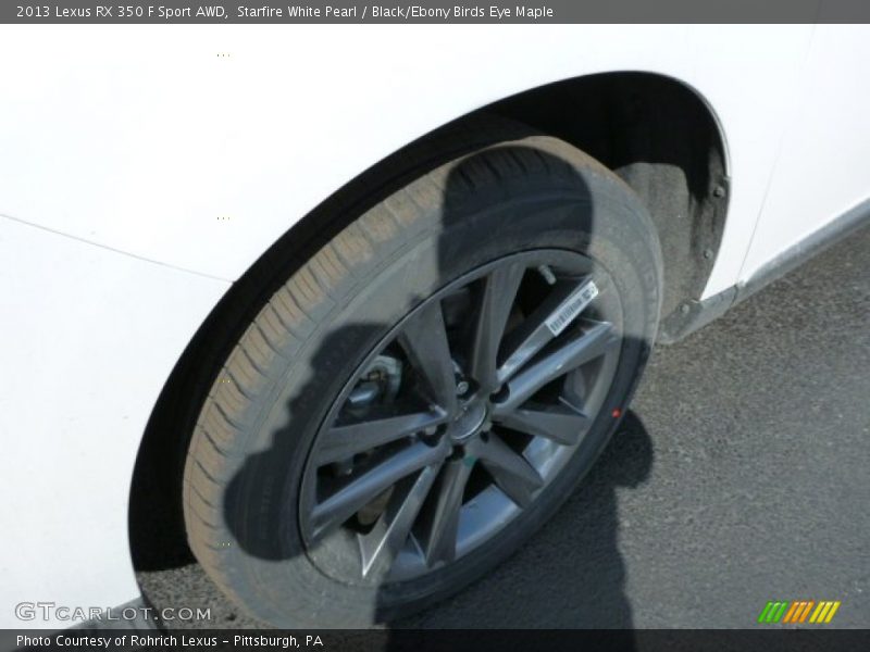 Starfire White Pearl / Black/Ebony Birds Eye Maple 2013 Lexus RX 350 F Sport AWD