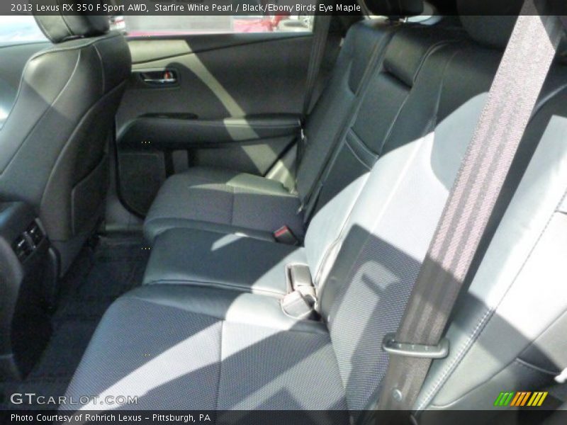Starfire White Pearl / Black/Ebony Birds Eye Maple 2013 Lexus RX 350 F Sport AWD