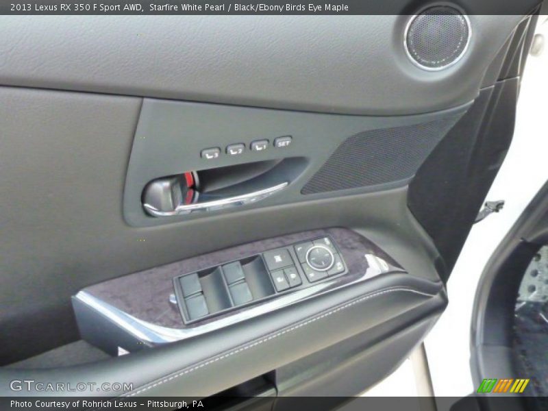 Starfire White Pearl / Black/Ebony Birds Eye Maple 2013 Lexus RX 350 F Sport AWD