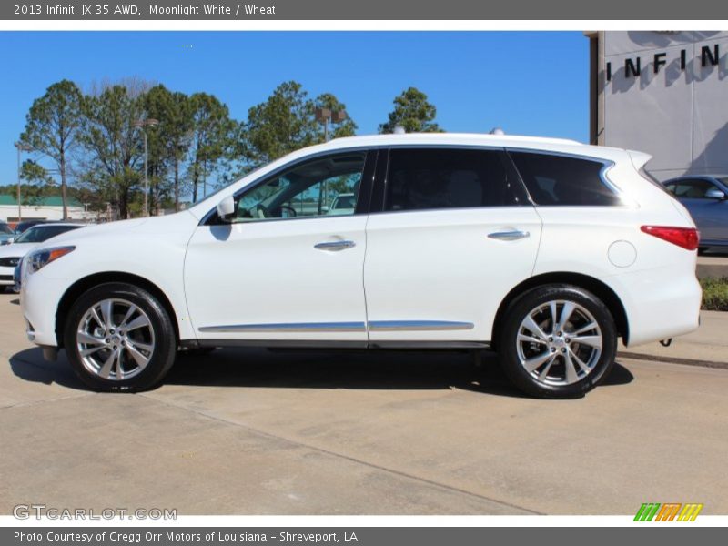 Moonlight White / Wheat 2013 Infiniti JX 35 AWD