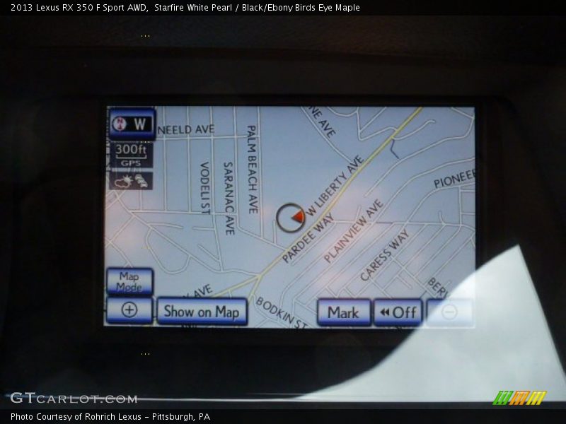Starfire White Pearl / Black/Ebony Birds Eye Maple 2013 Lexus RX 350 F Sport AWD