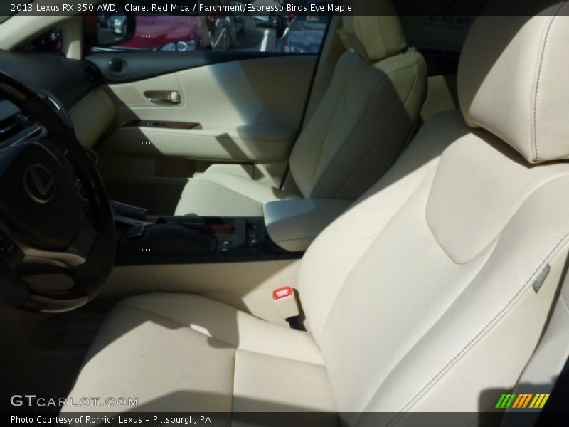 Claret Red Mica / Parchment/Espresso Birds Eye Maple 2013 Lexus RX 350 AWD