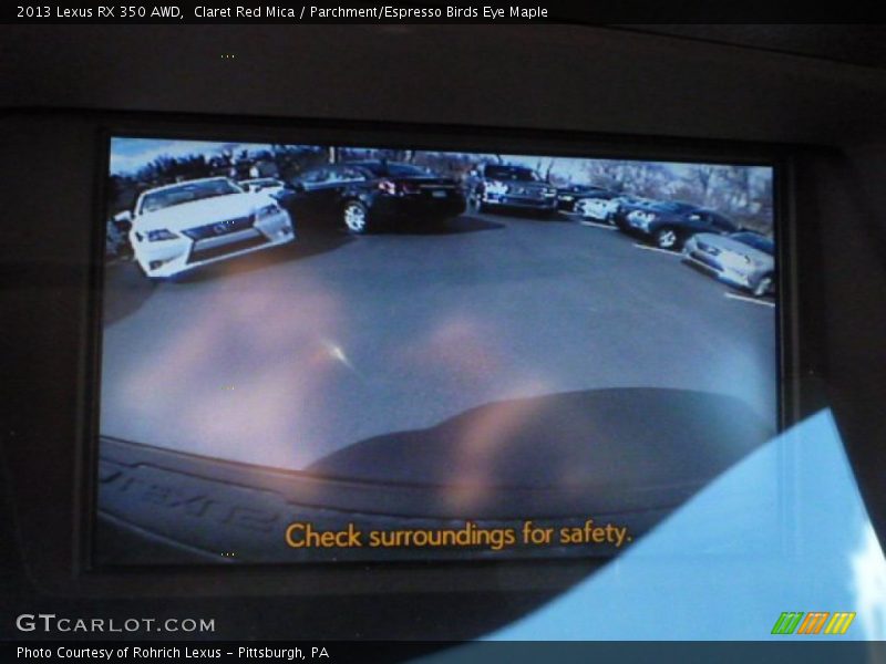 Claret Red Mica / Parchment/Espresso Birds Eye Maple 2013 Lexus RX 350 AWD