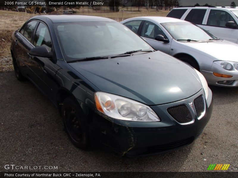 Emerald Green Metallic / Ebony 2006 Pontiac G6 Sedan