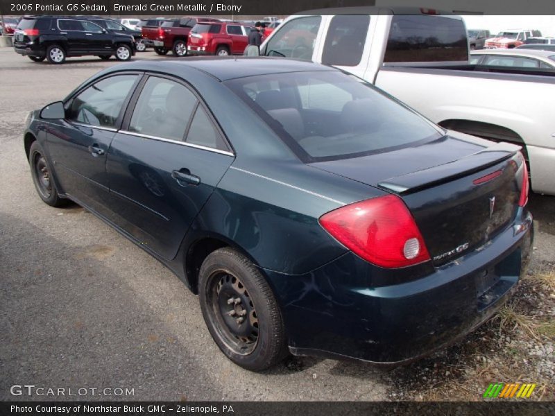 Emerald Green Metallic / Ebony 2006 Pontiac G6 Sedan