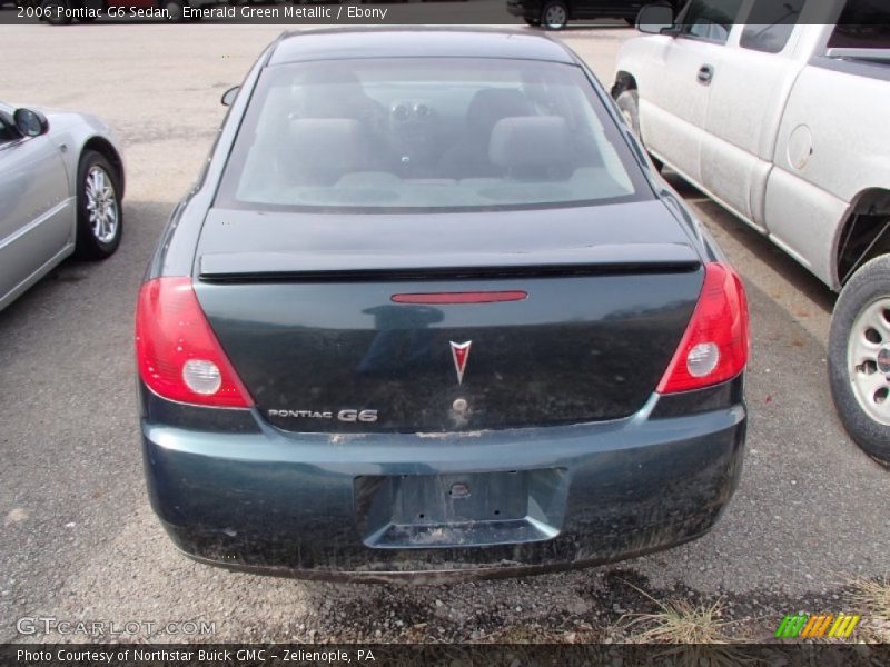 Emerald Green Metallic / Ebony 2006 Pontiac G6 Sedan