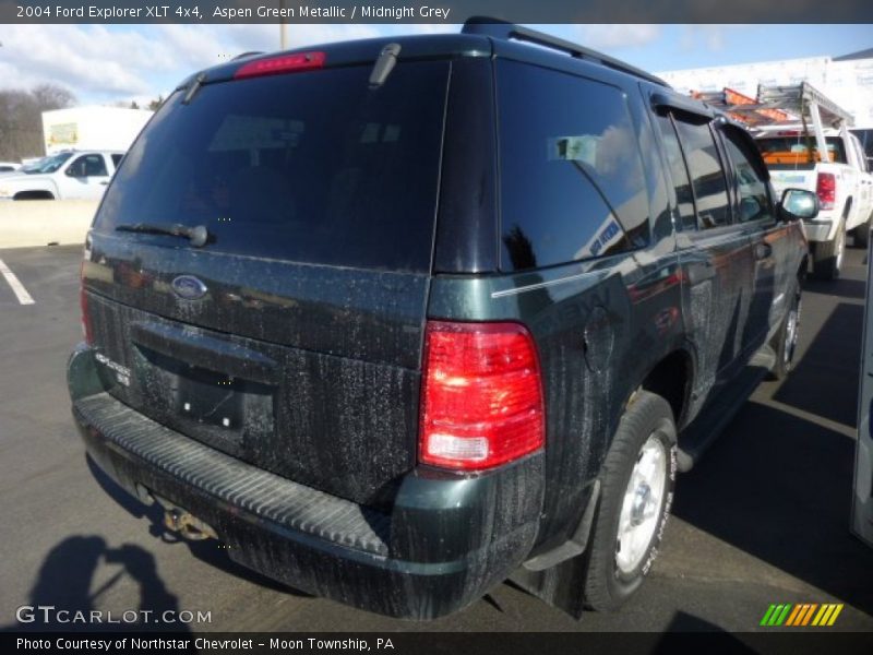 Aspen Green Metallic / Midnight Grey 2004 Ford Explorer XLT 4x4