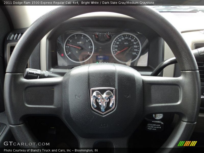 Bright White / Dark Slate Gray/Medium Graystone 2011 Dodge Ram 1500 Express Regular Cab 4x4