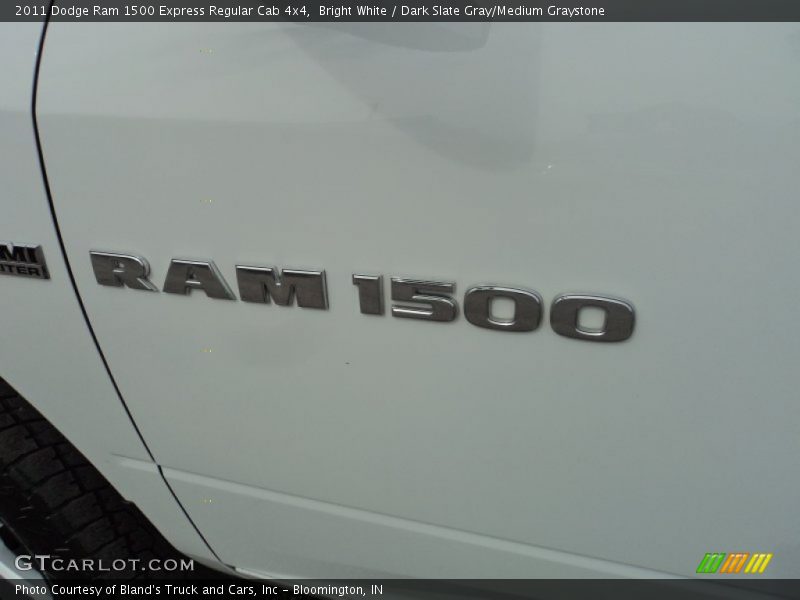 Bright White / Dark Slate Gray/Medium Graystone 2011 Dodge Ram 1500 Express Regular Cab 4x4