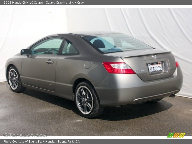 Galaxy Gray Metallic / Gray 2008 Honda Civic LX Coupe
