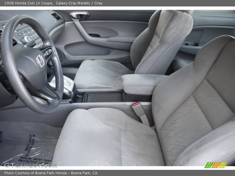 Galaxy Gray Metallic / Gray 2008 Honda Civic LX Coupe